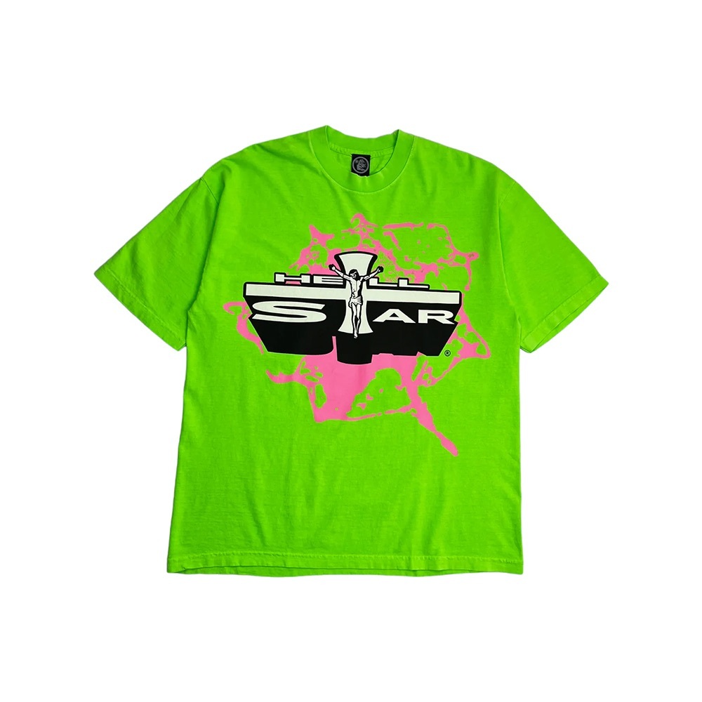 Hell Star Men's Green Graphic Tee